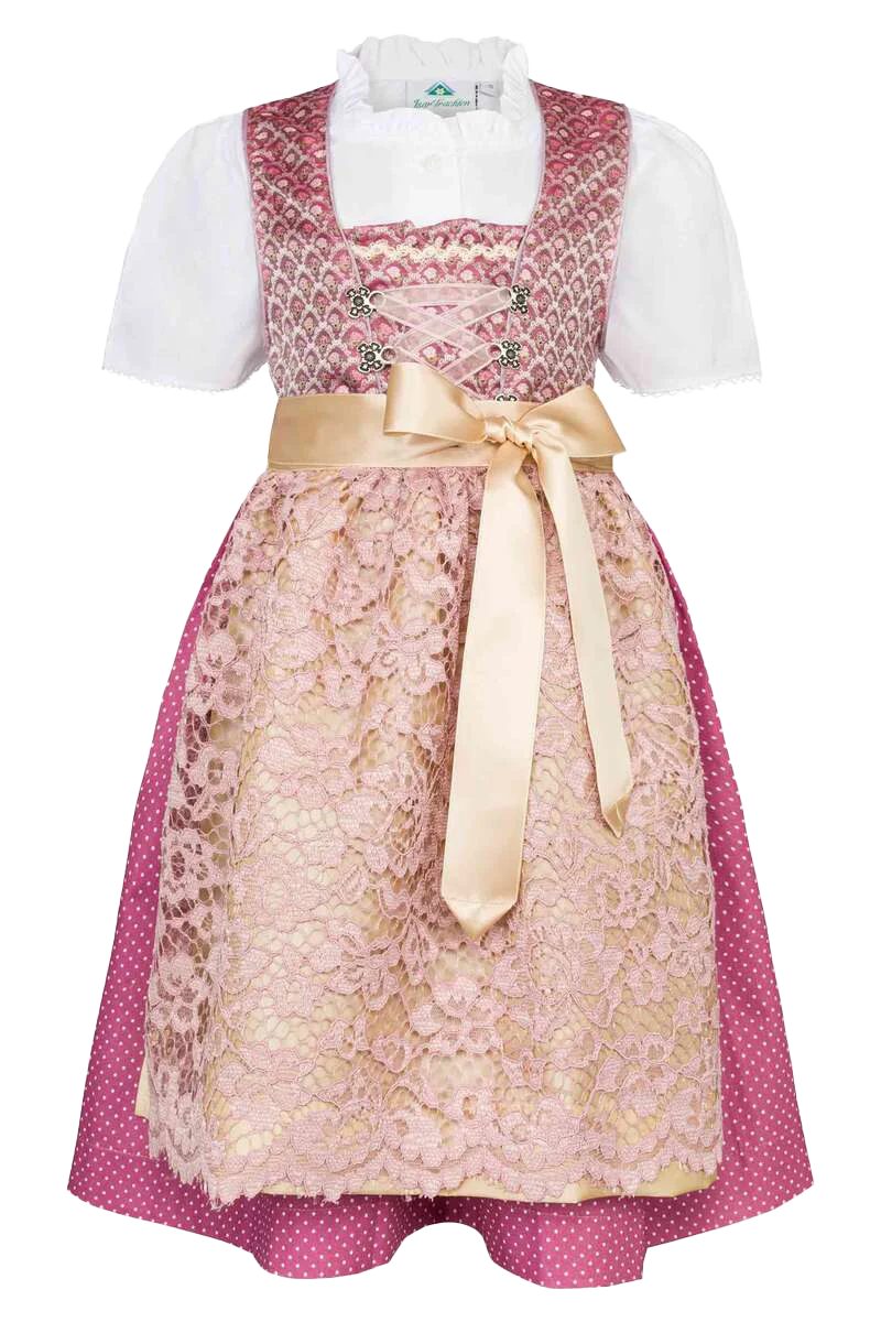 Baby Kinder Teenie Dirndl mit Bluse