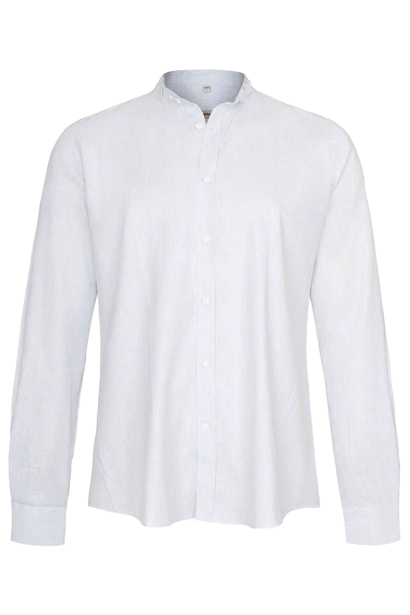 Trachtenhemd Stehbund slim-fit