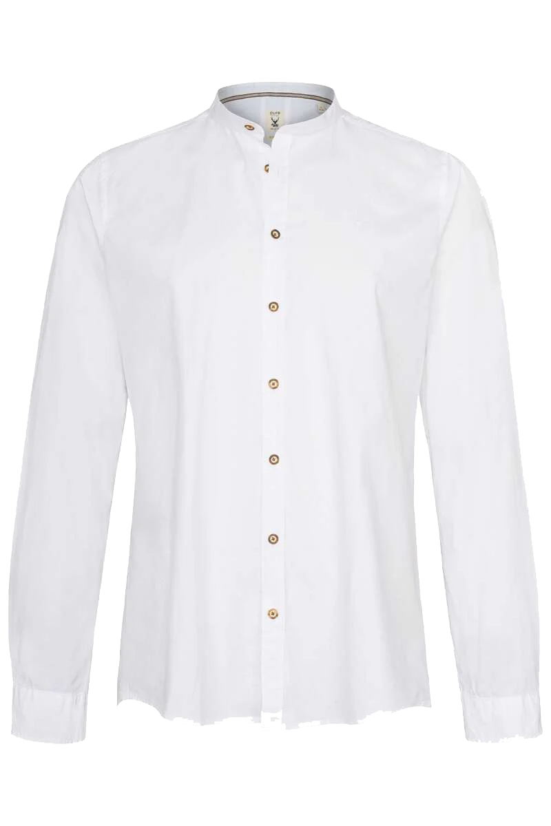 Trachtenhemd Stehkragen slim-fit