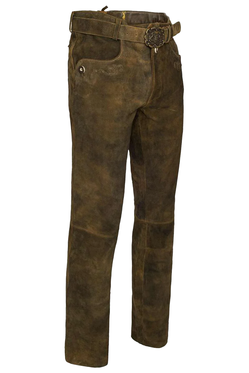 Herren Lederhose lang