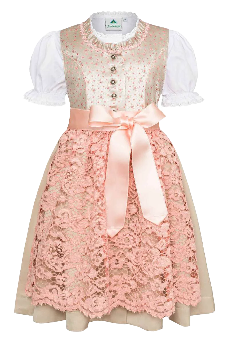 Baby Mädchen Dirndl geblümt mit Bluse