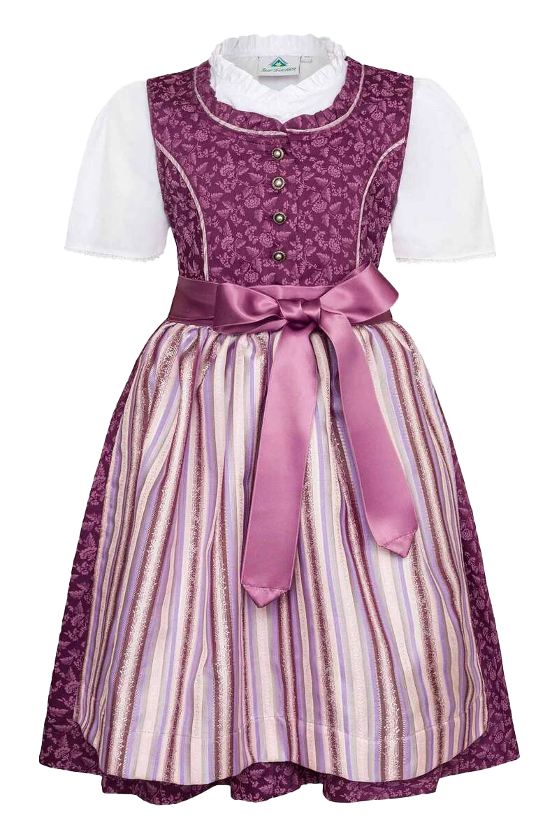 Kinder Teenie Dirndl geblümt mit Bluse