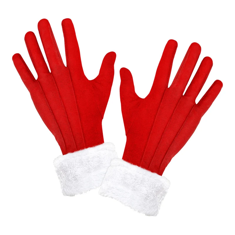 Miss Santa Handschuhe mit Plüschbesatz
