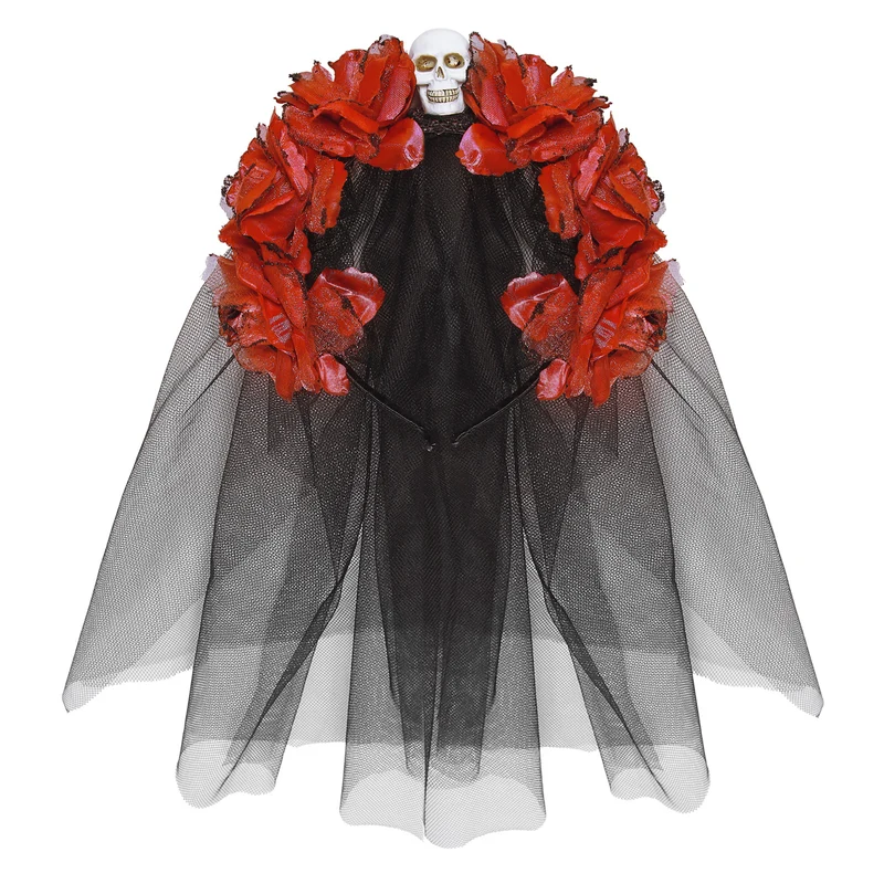 Dia De Los Muertos Rosenblüten Schleier