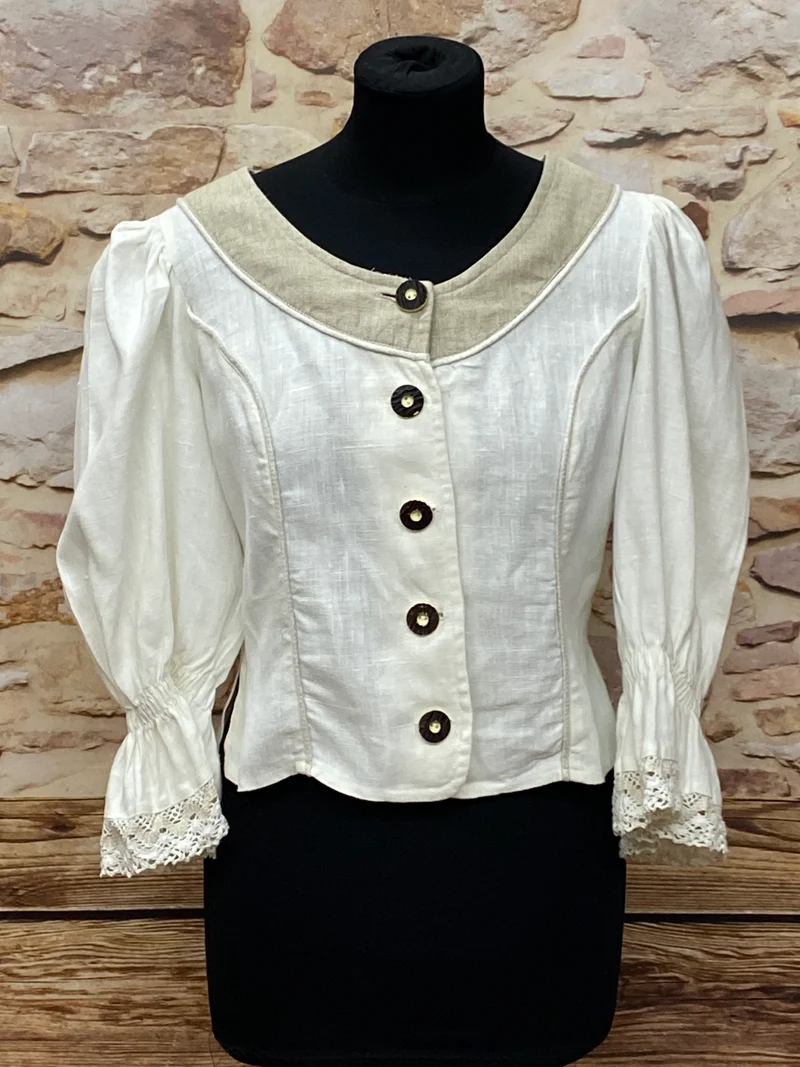 Trachtenmieder – Landhaus – Beige/Natur – Größe 38