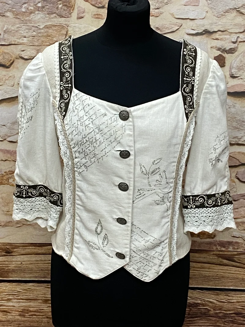 Trachtenmieder – Solo – Beige/Natur – Größe 40