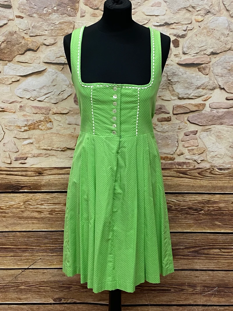Vintage Dirndl hellgrün - Gr.36