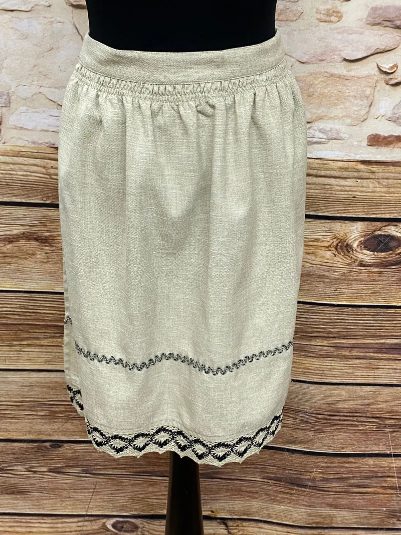 Vintage Trachtenschürze beige - Landhausstil, Gr.38