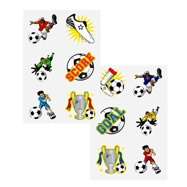 1 Kicker Bande abwaschbare Fussball Tattoos