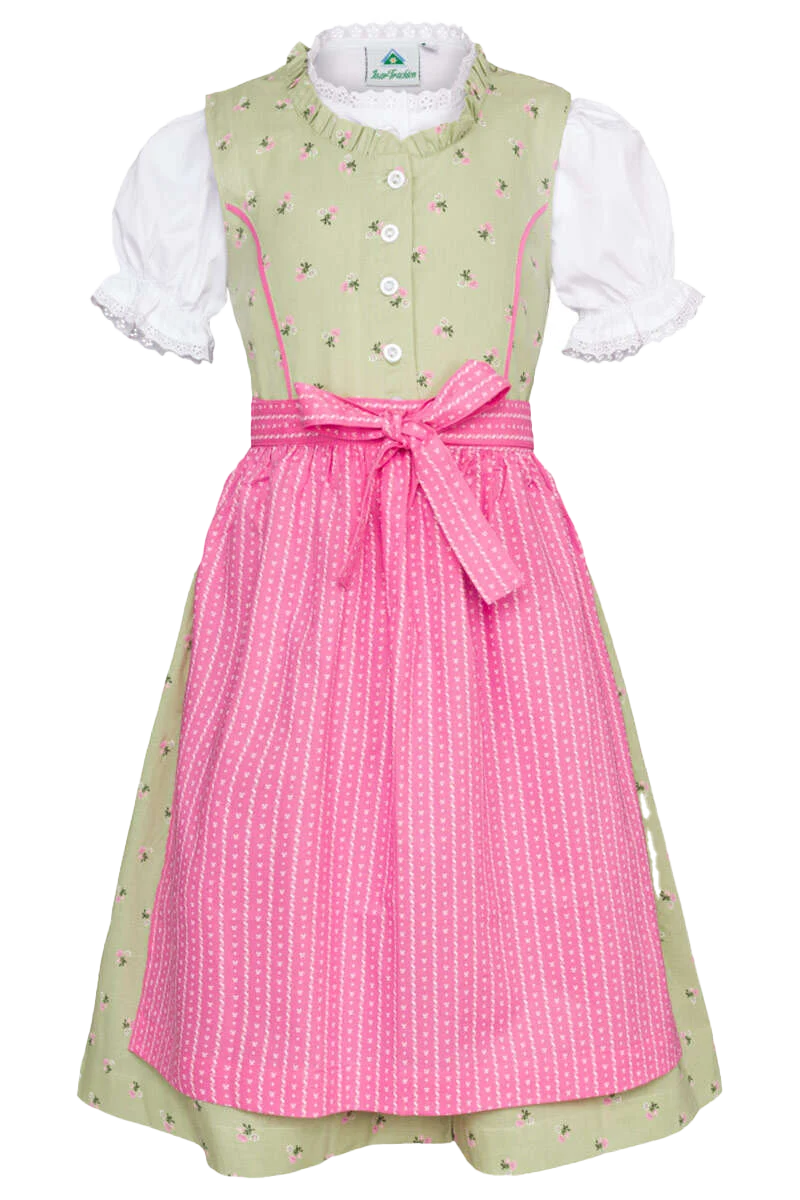 Baby- und Mädchendirndl mit Bluse