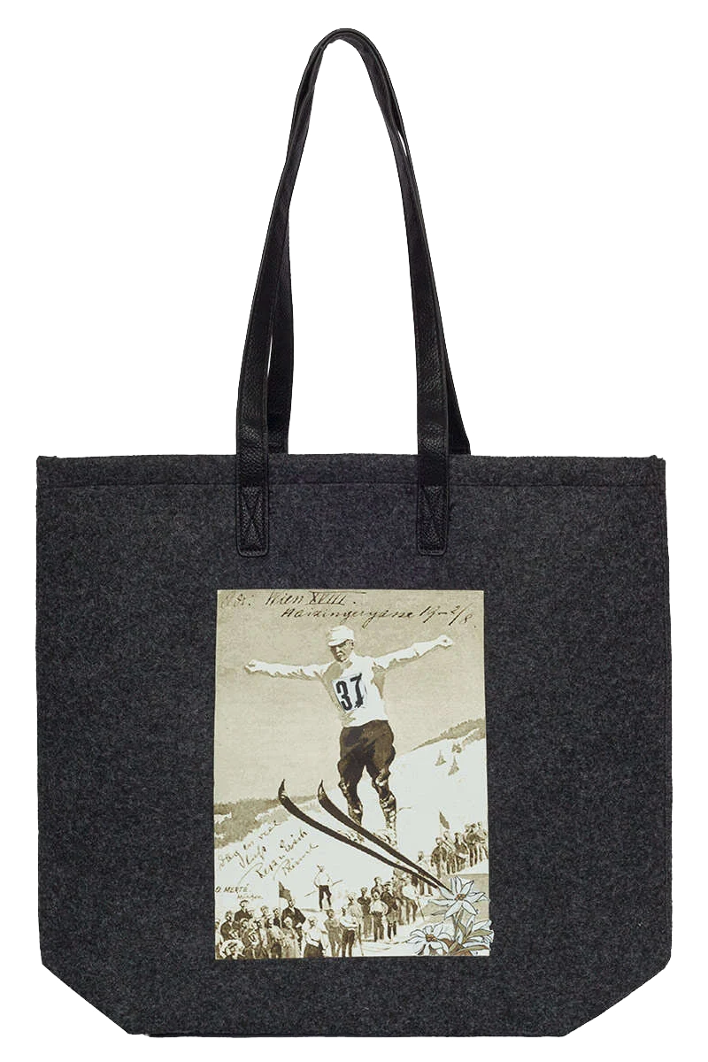 Shopper Tasche Skispringer