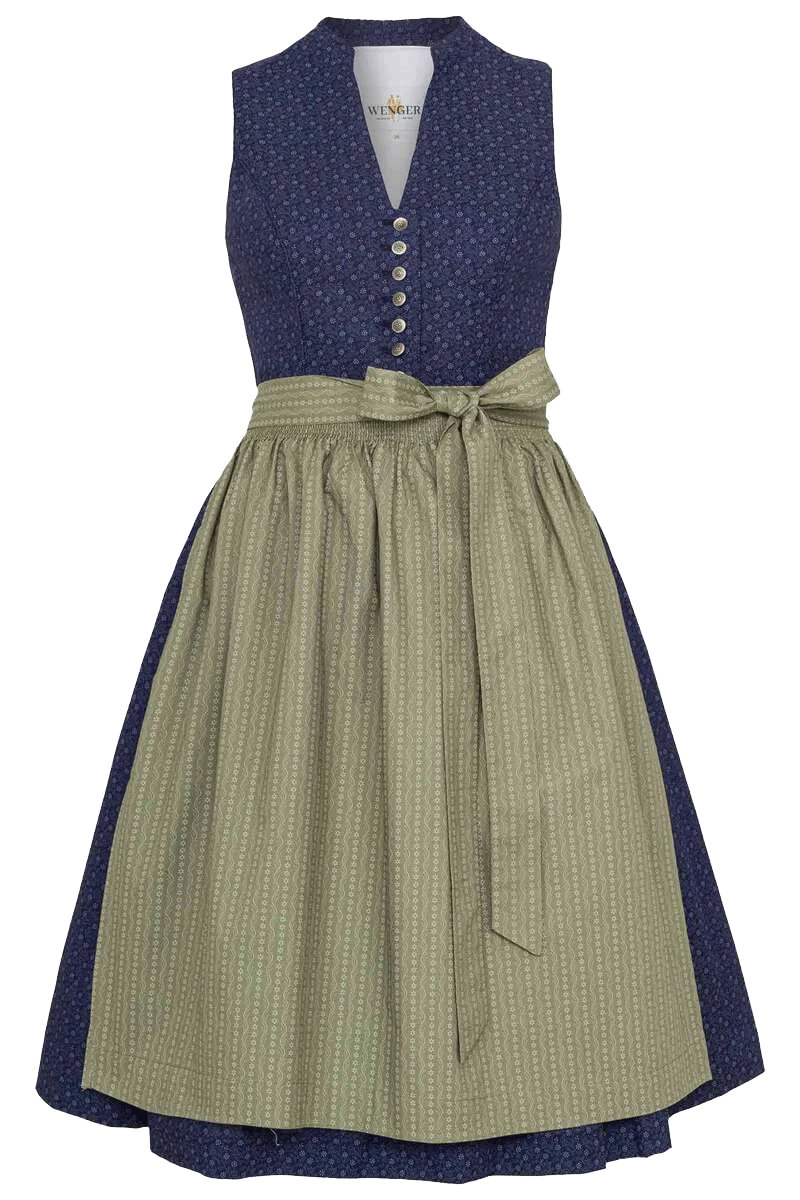 Midi-Waschdirndl hochgeschlossen