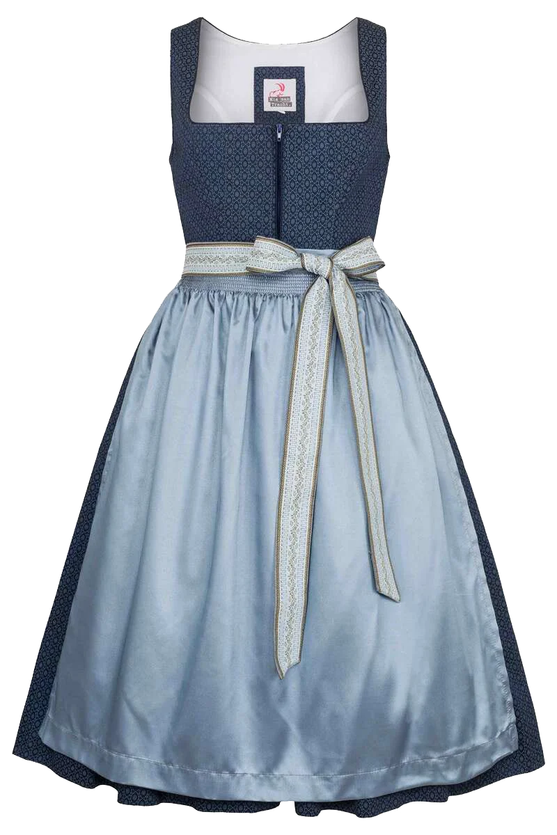 Midi Dirndl mit Reißverschluss