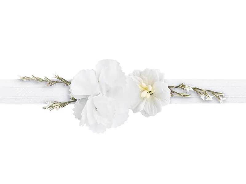 Weißer Boho Armreif