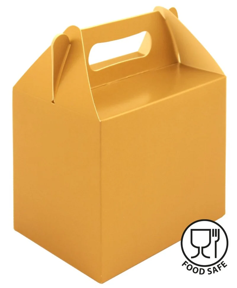 Goldene Geschenkbox 14 x 12cm
