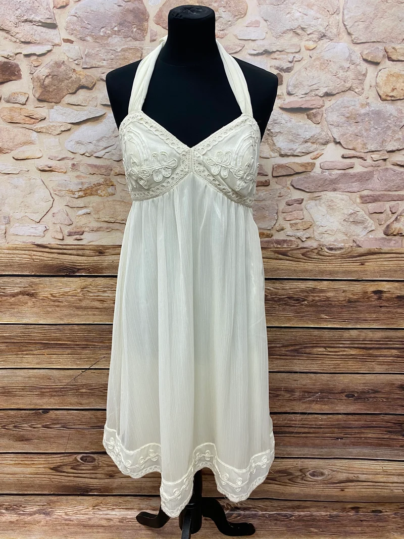 Sommerkleid Boho Creme Gr.36