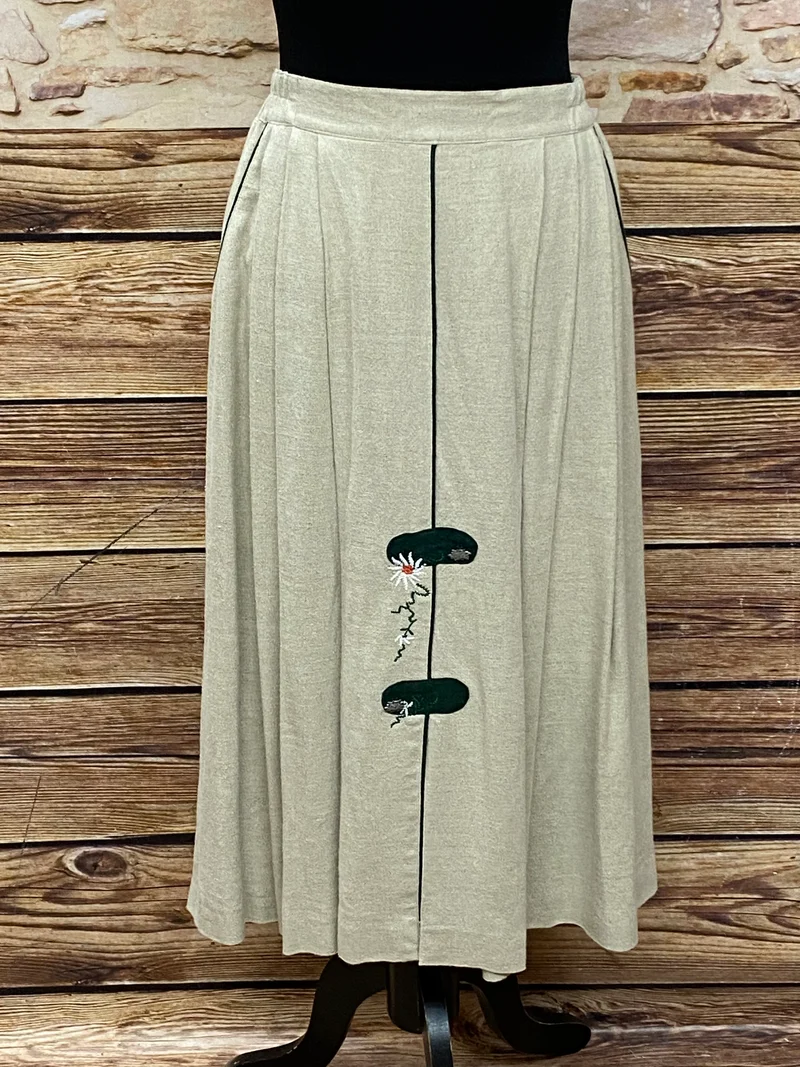 Damen Trachtenrock von C&A – Beige, Naturfarbend, Größe 40