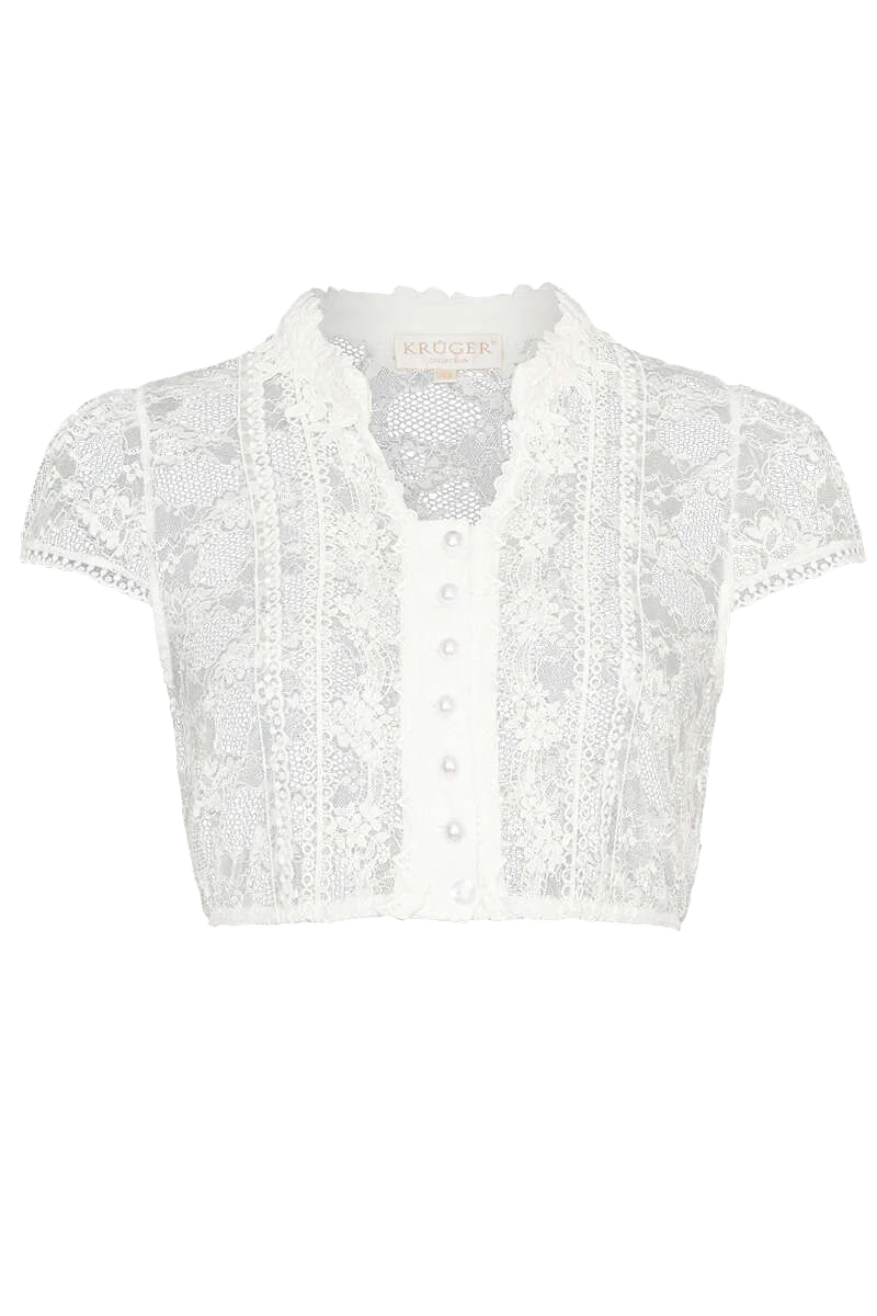 Spitzen Dirndl-Bluse mit Flügelarm