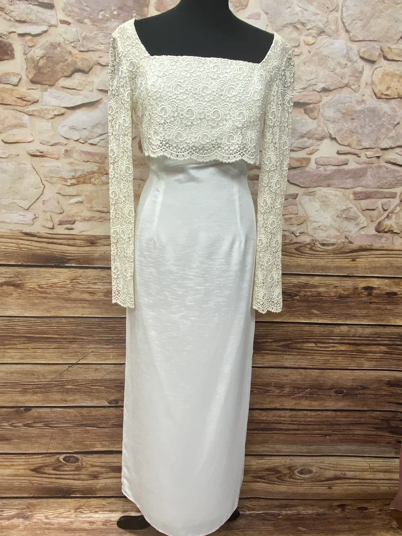 Vintage Hochzeitskleid Gr. 40 – Eleganz im Boho-Stil