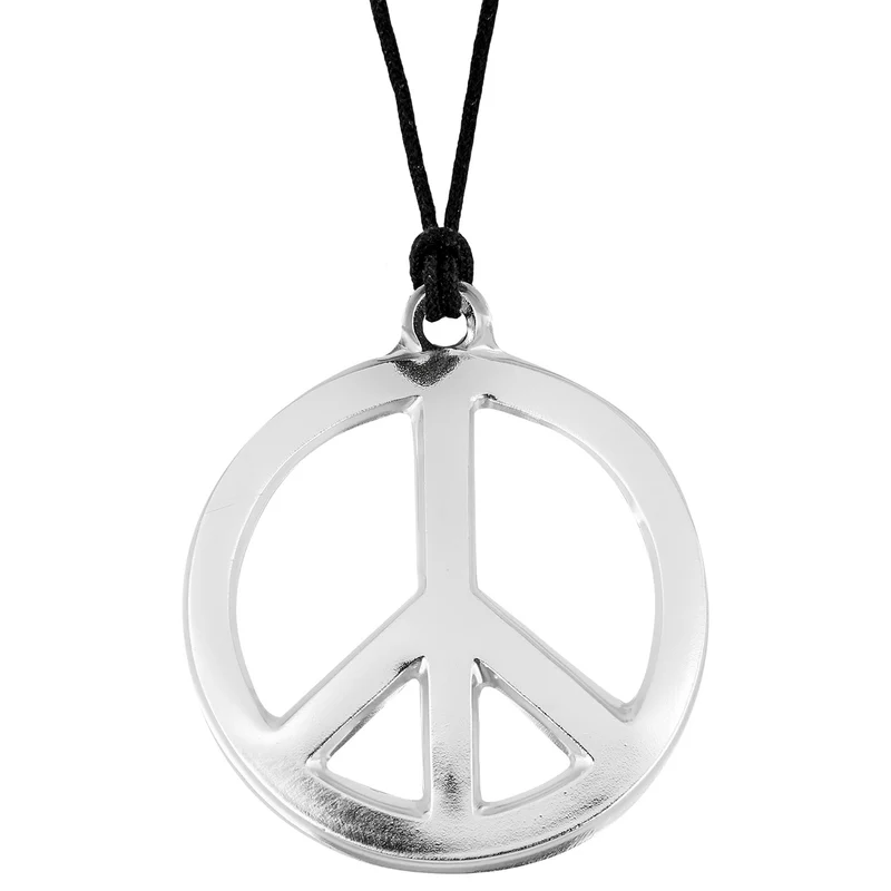 Klassische Peace Zeichen Halskette Hippie