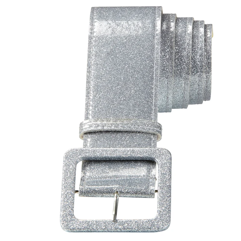 Silberner Glitzergürtel 1,2m
