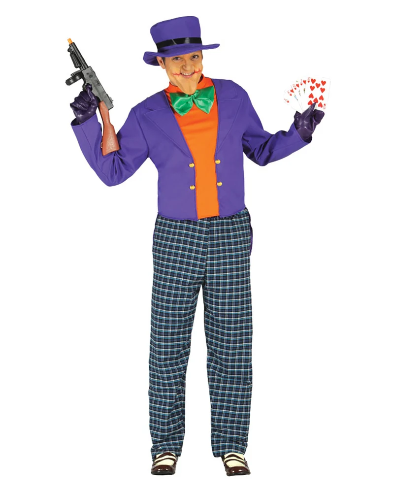 Verrückter Joker Herrenkostüm