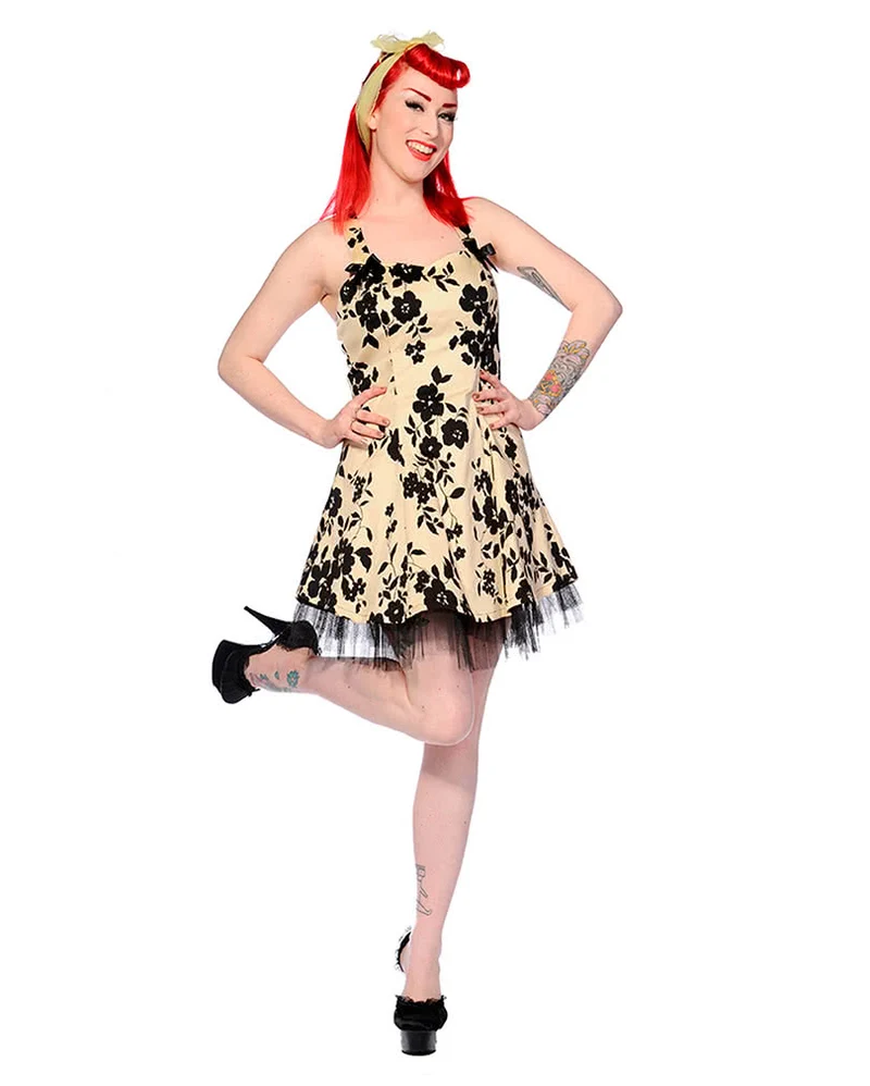 Neckholder Kleid mit Blumen