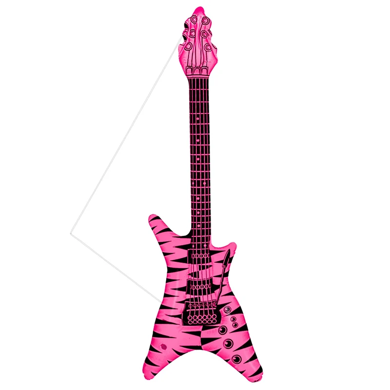 Aufblasbare Gitarre Im Zebramuster