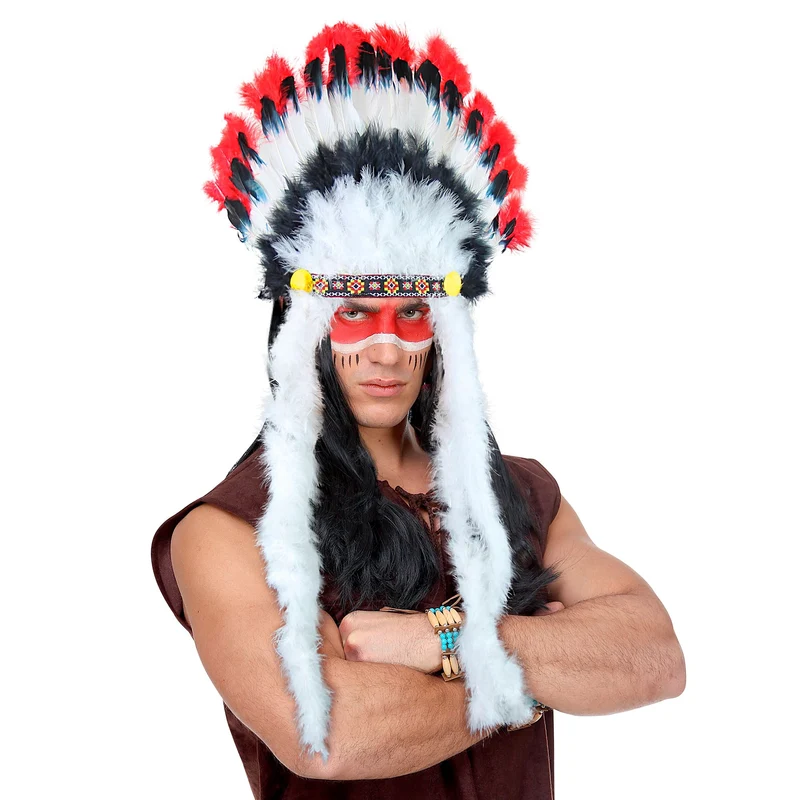 Indianer Häuptling Feder Kopfschmuck