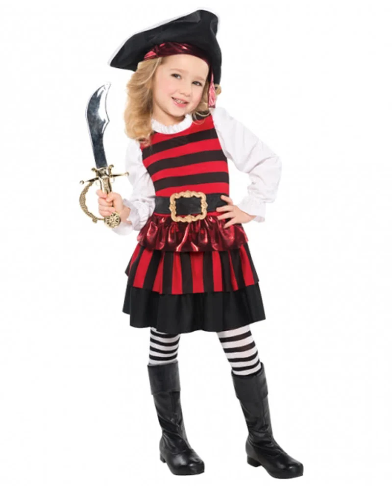 Piratin Kleinkinderkostüm