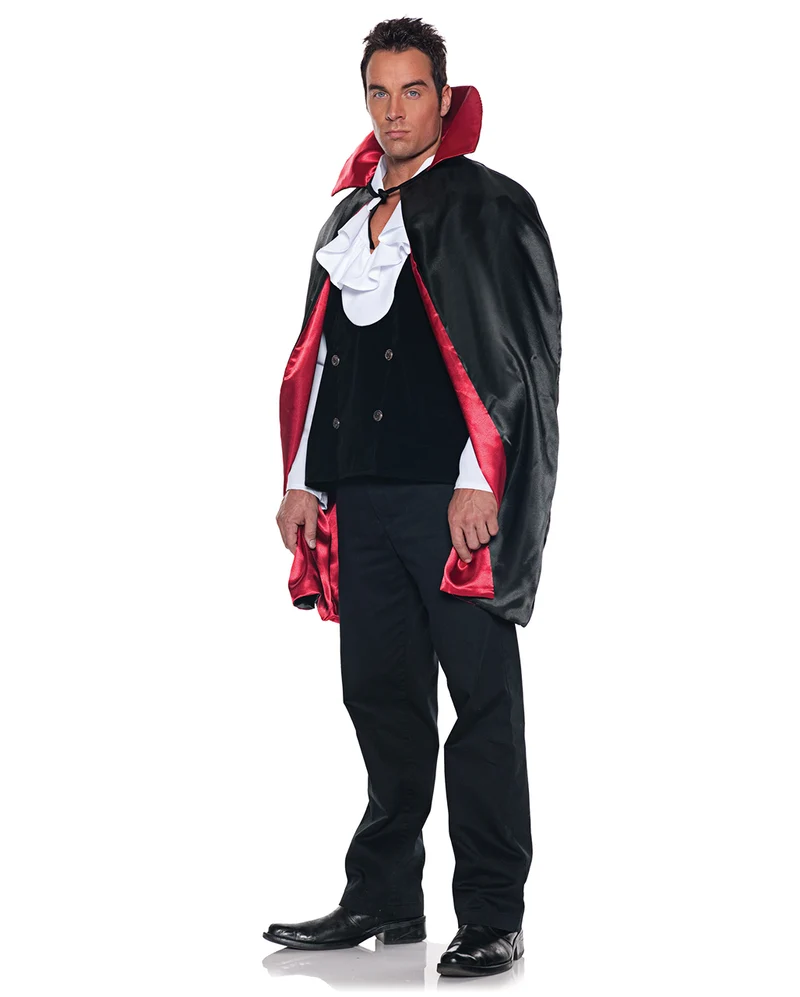 Vampir Wende-Cape schwarz-rot