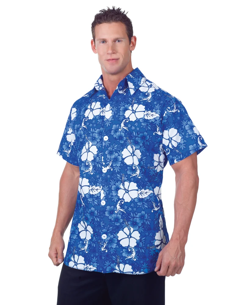 Hawaii Hemd Blau Plus Size