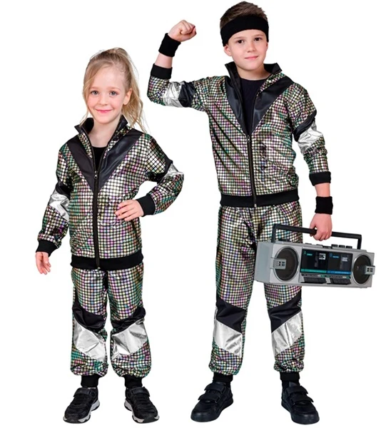 80er Jahre Disco Jogginganzug für Kinder
