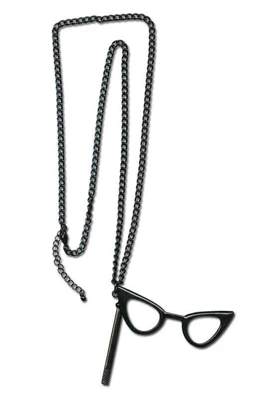 Halskette mit Cat Eye Brille