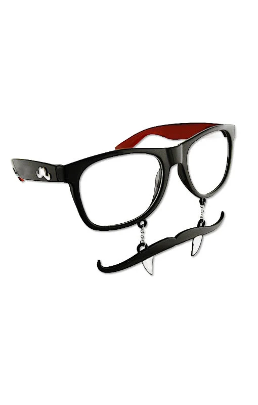 Vampir Brille mit Schnurrbart