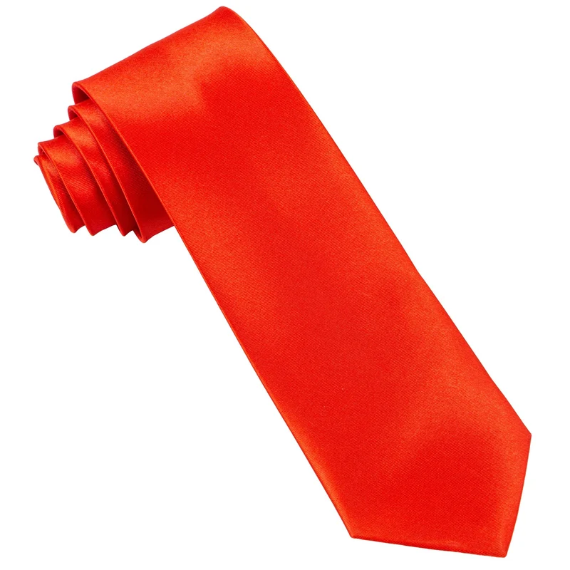 Rote Satin Krawatte