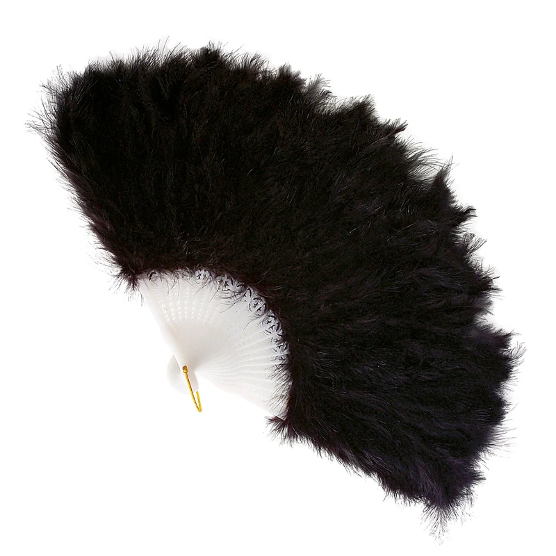 Federfächer Schwarz