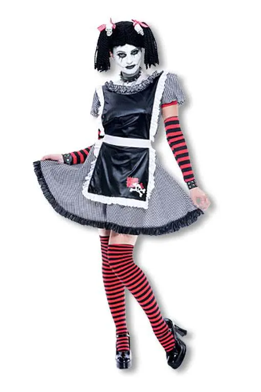 Gothic Schlenkerpuppen Kostüm M