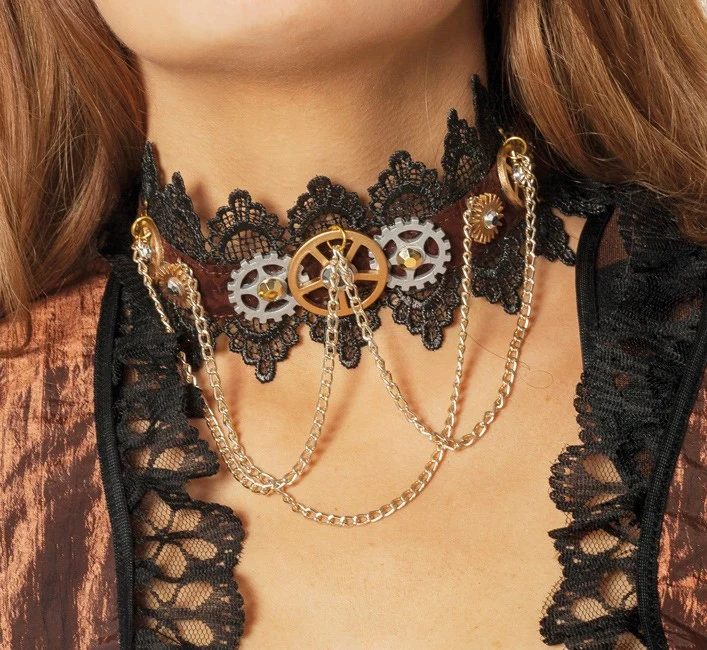 Verzierte Steampunk Spitzenkette