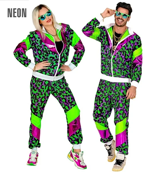 Grüner Animal Print Trainingsanzug