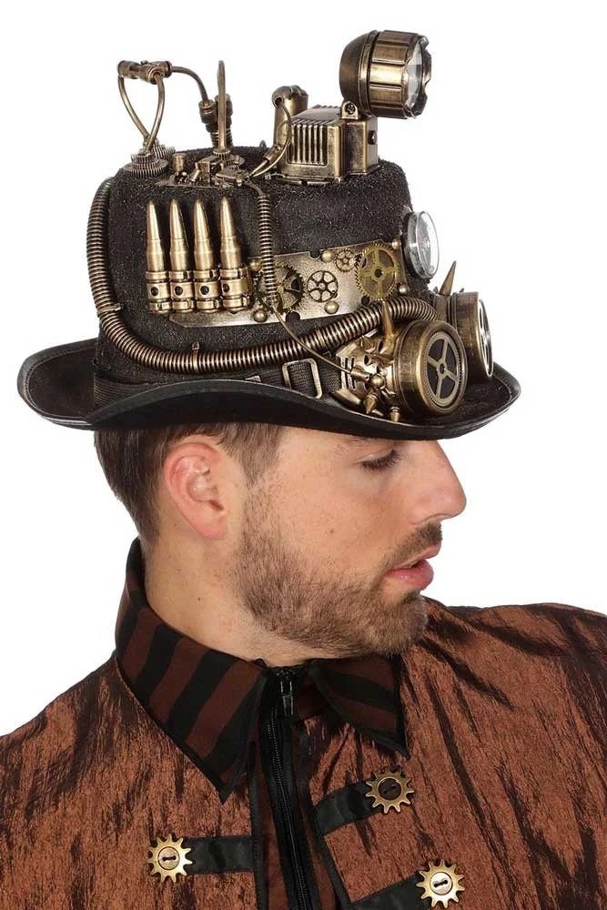 Steampunk Hut Steve mit Leuchteffekt