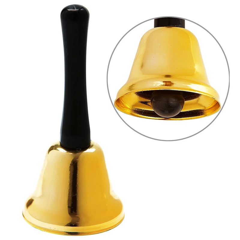 Gold-Schwarze Weihnachtsglocke 13cm