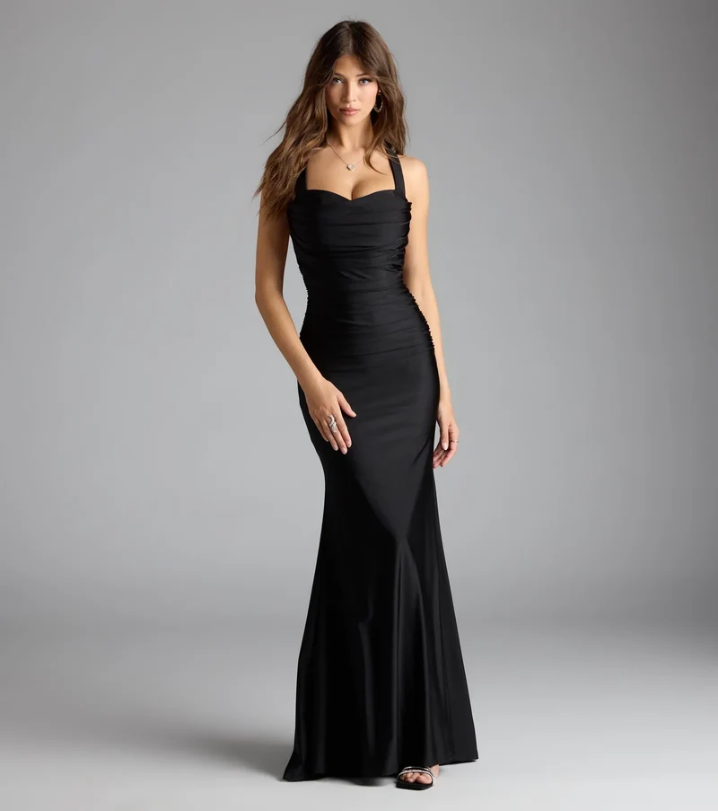 Nadia Lace-Up Mermaid Formal Dress