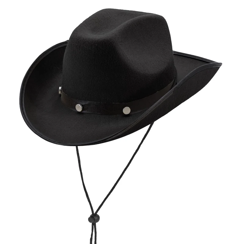 Cowboy Western Hut in Schwarz