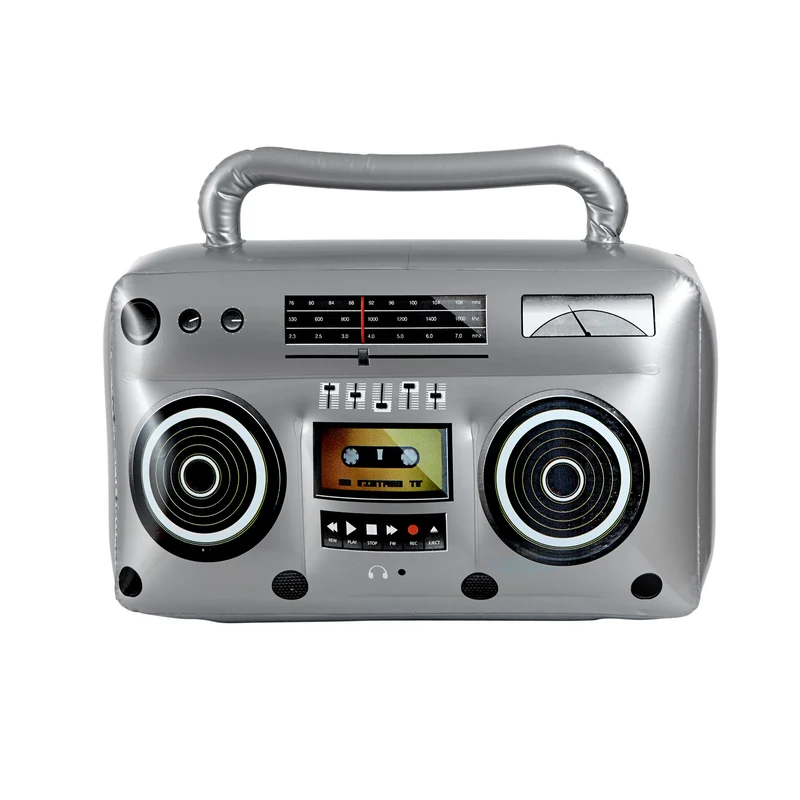Aufblasbarer Kassettenrecorder 80er Jahre Radio
