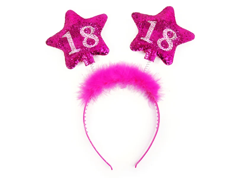 Shiny 18th Birthday Haarreif 13cm