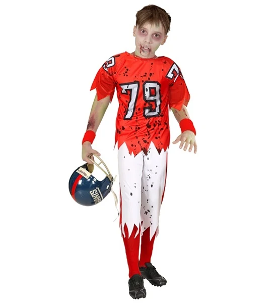 Zombie Football Spieler Mike Kinderkostüm
