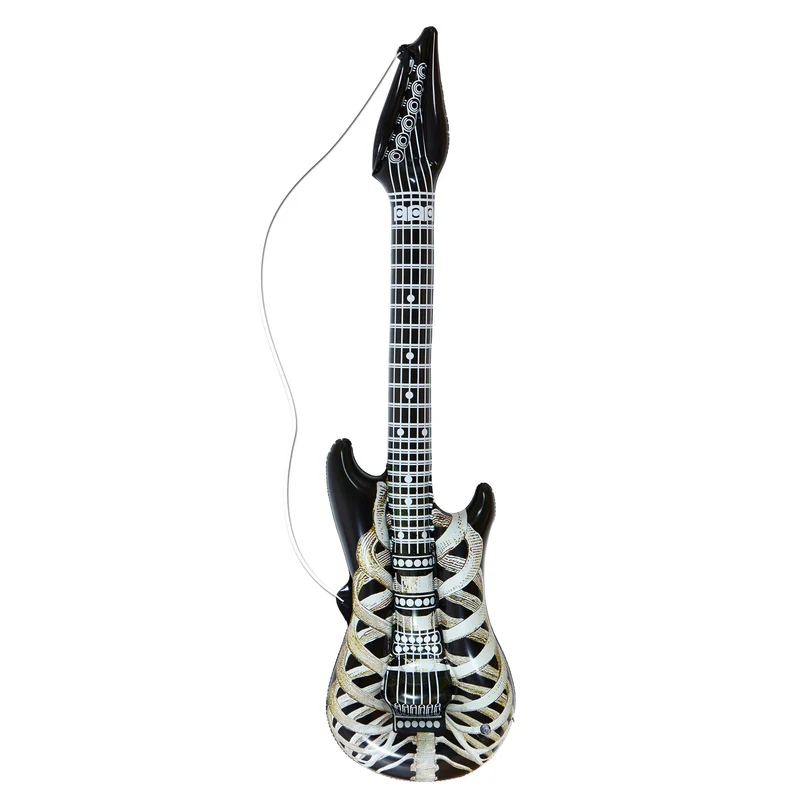 Aufblasbare Luftgitarre Skelett 1,05m