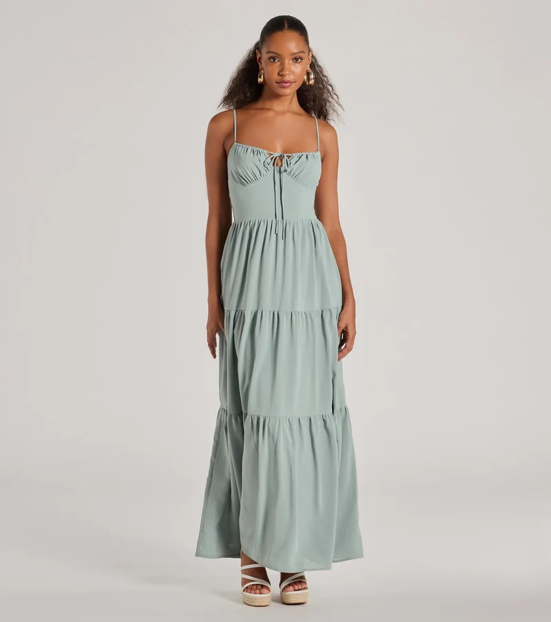 Casually Chic Sleeveless Ruffled Maxi Dress