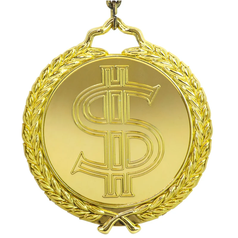 Gold Hip Hop Kette 58cm